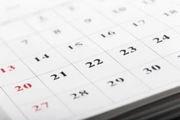 calendar pages close up business time concept